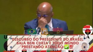 Comparação na ONU: Presidente do Brasil vs Presidente de Angola