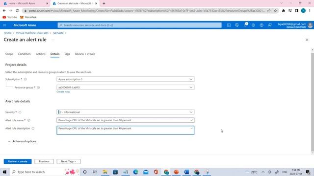 Implement monitoring and alerting by using Azure Monitor||ArchitectTechnologies|AZ300