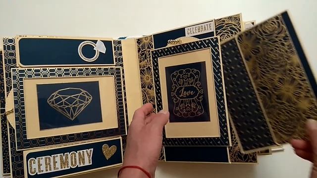Свадебный альбом поп ап// Wedding album pop-up/Скрапбукинг/Scrapbooking смотреть онлайн