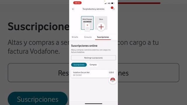 Как отключить ненужные сервисы, через личный кабинет Vodafone ES!