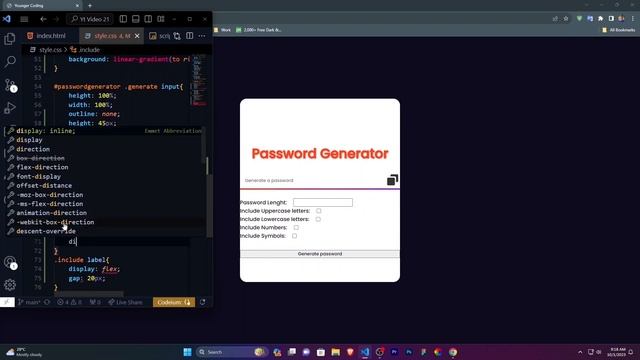 How to Create Password Generator With HTML,CSS & JS. Free source code Available...