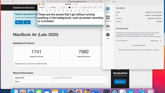Apple M1 Geekbench Scores with ZERO Background Activity смотреть онлайн