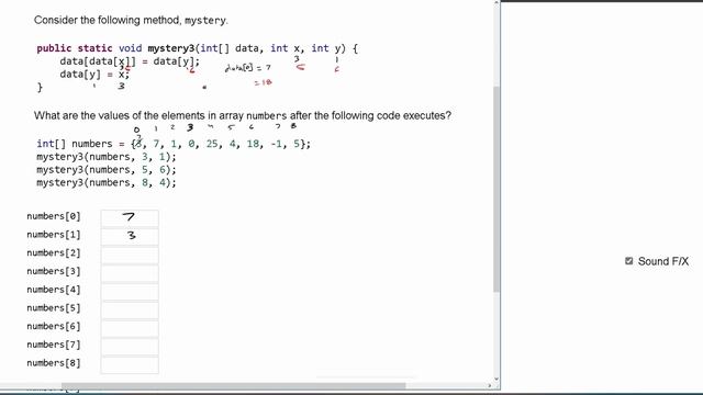 Java Practice It | Self-Check 7.26: arrayMystery3 | arrays, syntax, array basics смотреть онлайн
