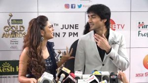 Bepanah Actors Jennifer Winget And Harshad Chopra Interview Together At Gold Awards 2018