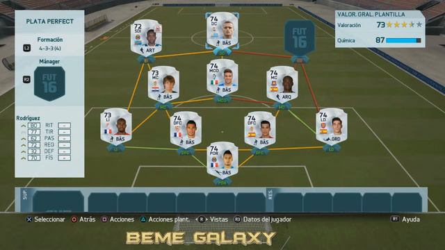 ESTUPENDA PLANTILLA PLATA FIFA 16 смотреть онлайн