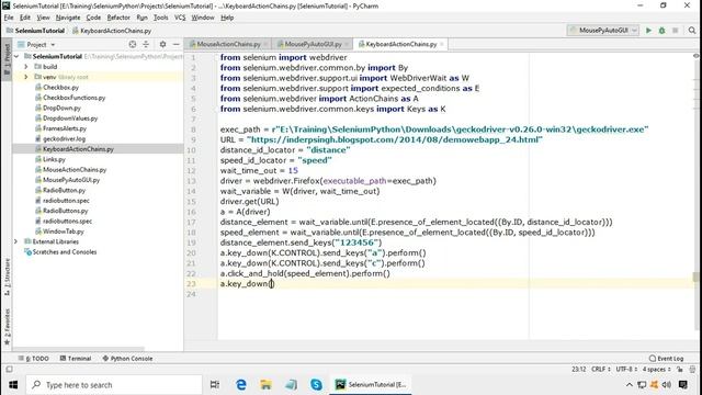 Selenium Python Keyboard Input -Selenium Python Keyboard Actions-Selenium Python Input Text-Seleniu