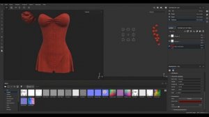 Texture mesh dress using Substance Painter & Photoshop for Second Life