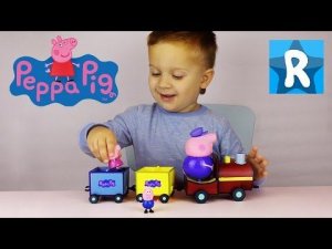 ★ СВИНКА ПЕППА Паровозик Дедушки Свина Peppa Pig Grandpa Train unpacking