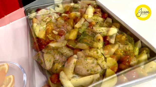 J A S O N’s Healthy Tray Bake | Coconut & Nigella Sea Bass | Gourmet Cooking Made Easy смотреть онлайн