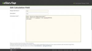 Document Template Setup - Calculated Merge Fields