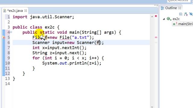 Eclipse下於Java程式中用Scanner檔案File輸入(Java programming under Eclipse via Scanner to read a text file смотреть онлайн