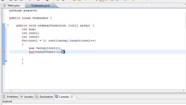 Ordenamiento por Inserción (Insertion Sort) en Java смотреть онлайн