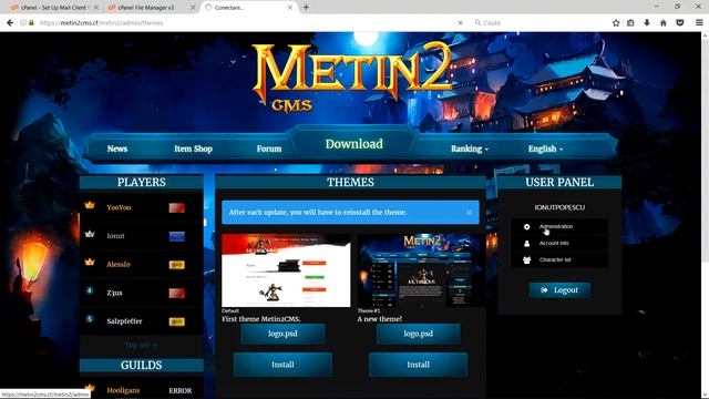 Metin2CMS - First Steps смотреть онлайн