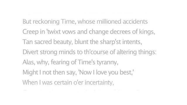 Shakespeare's Sonnet 115 – Those Lines That I Before Have Writ Do Lie смотреть онлайн