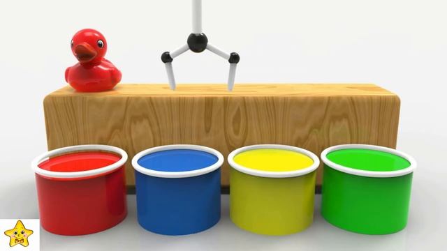 Учим цвета вместе с уточками. Цветные уточки раскраски для детей. Обучающее видео. смотреть онлайн