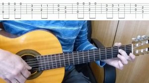 Во поле берёза стояла на гитаре - мелодия с басом + табы