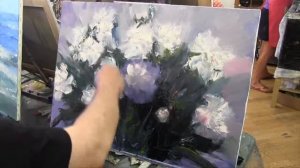 Пионы Мастер класс Художник Игорь Сахаров