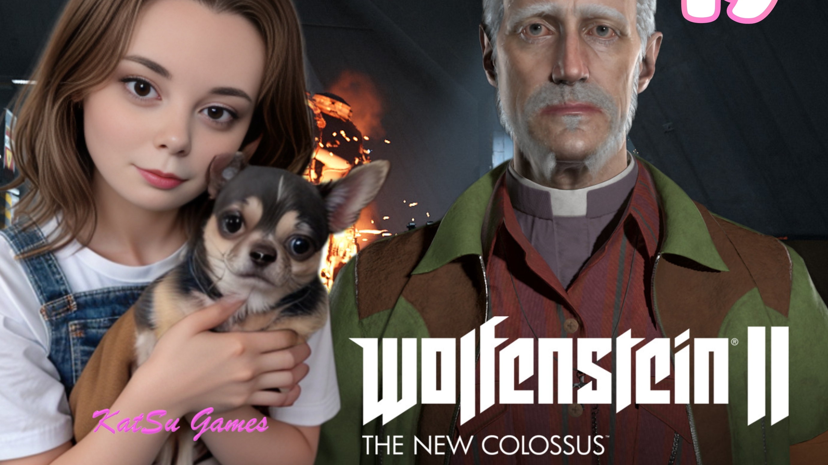 ПРИШЛОСЬ ОСТАВИТЬ РОБОСОБАКУ⇒ WOLFENSTEIN 2 THE NEW COLOSSUS #19