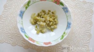 Vinaigrette with pickled zucchini