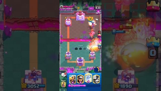 Perfect Fireball-clash Royale #shorts