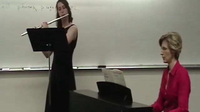 Poulenc - Sonata for Flute mvm 1 Erin Dunlap смотреть онлайн