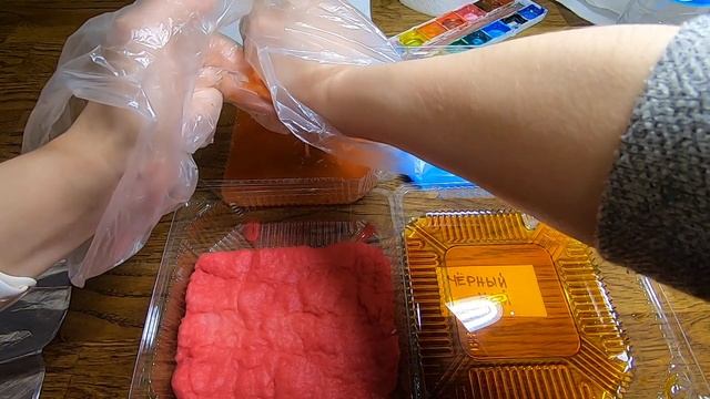 Окрашивание ваты для ватной ёлочной игрушки смотреть онлайн