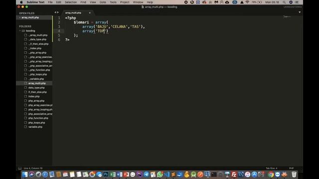 PHP Array Multidimensional