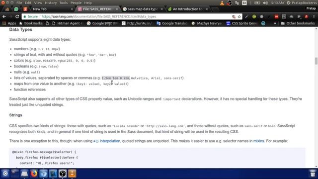 SASS Data types (in Hindi) смотреть онлайн
