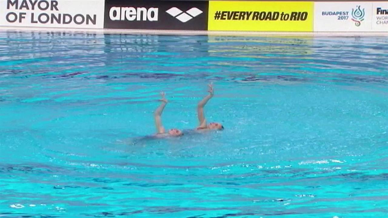 Российская синхронистка Светлана Ромашина завоевал...ото на чемпионате Европы по водным видам спорта
