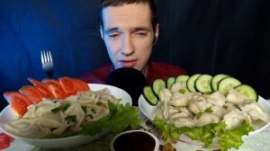 МУКБАНГ РОССИЯ ? ПЕЛЬМЕНИ ? АСМР ЕДА | MUKBANG RUSSIA DUMPLINGS ASMR FOOD