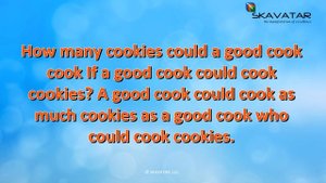 Tongue Twister: How many cookies could a good cook cook? | 92% FAIL Trying