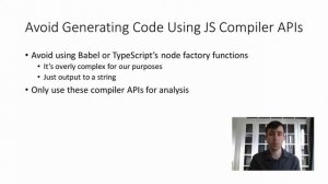 JS POLAND - David Sherret - JavaScript Code Generation Tips