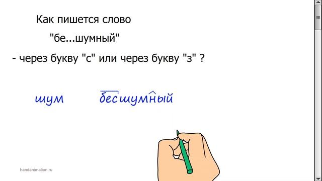 Подготовка к экзаменам без лишних слов. Как пишется слово "бе...шумный"? смотреть онлайн
