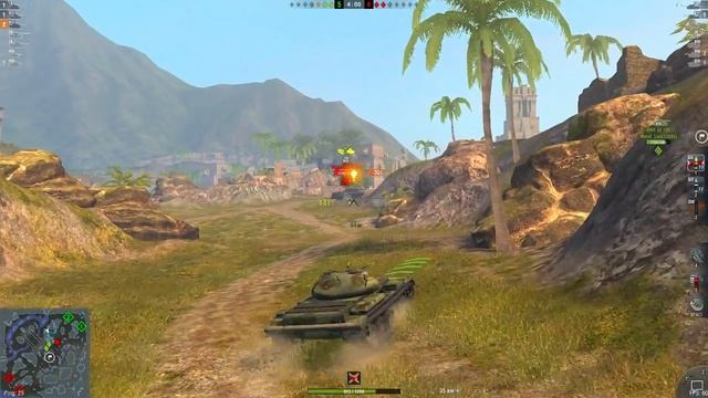 катаем взводом в рандом с игроком из клана [TANGO] в WoT Blitz смотреть онлайн
