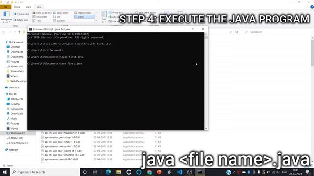 Run Java programs on Command Prompt! using JDK | Latest April 2021! смотреть онлайн