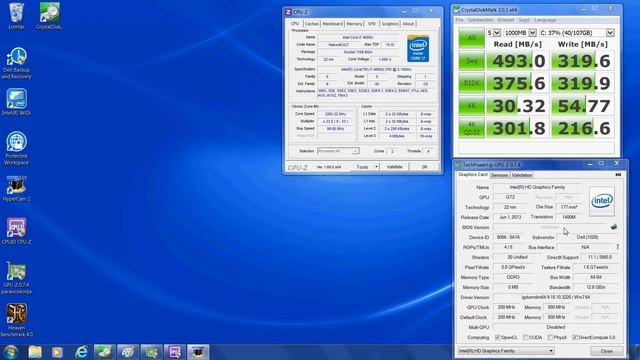 Dell Latitude E7440 ultrabook CrystalDiskMark+Dev.manager+CPU-z+GPU-z + Windows Experience Index смотреть онлайн