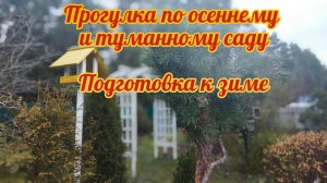 Осень!? Прогулка по саду, подготовка к зиме!❄️