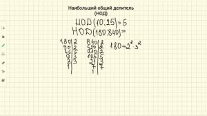 Наибольший общий делитель