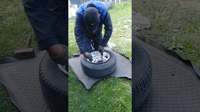 Переобувка колёс своими руками r16 смотреть онлайн