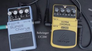 Boss CH-1 Super Chorus VS Behringer UC200 Ultra Chorus (Comparison)