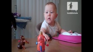 Baby is freaked out by monkey toy | Babies and Toddlers | KYOOT