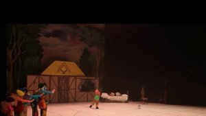 "Белоснежка и семь гномов. Выход гномов.Гастроли в Финляндии