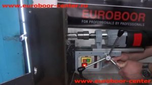 Сверление станком с магнитом Euroboor ECO 50