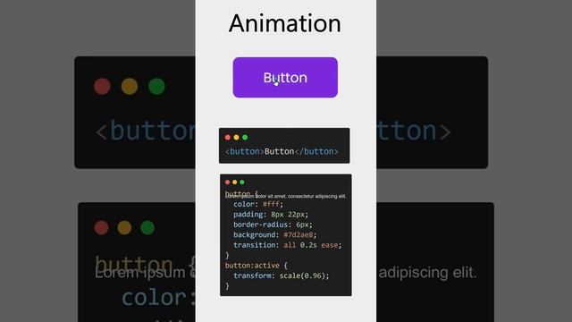 Button Click Animation in HTML & CSS