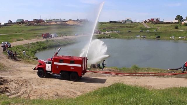 Пожарные учения на озере смотреть онлайн