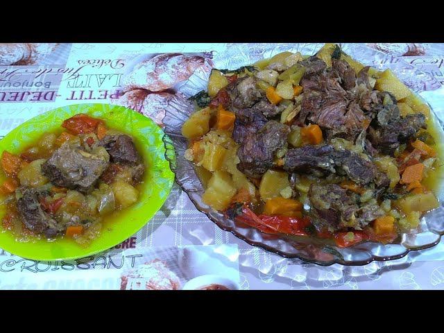 Говядина с овощами в афганском казане. смотреть онлайн