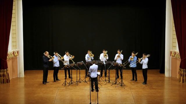 Passacaglia in Cm - J. S. Bach (arr. D. Hunsberger) I Nineties Trombone Ensemble смотреть онлайн