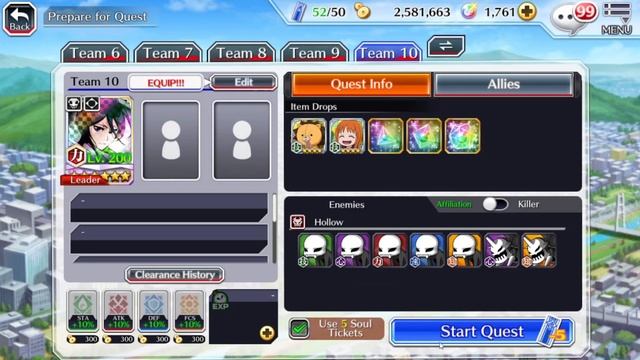 INCREASED NORMAL/STRONG ATTACK DAMAGE Set in a Character Link Slot | Bleach Brave Souls