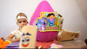 Огромное яйцо сюрприз Даша Путешественница! Большое, гигантское яйцо с сюрпризами Dora the Explorer