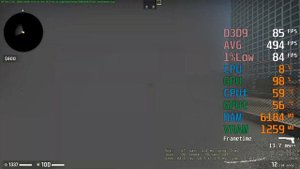 GeForce GTX 1060 6GB -- Intel Core i5-12400F -- CSGO uLLeticaL FPS Test i5-12400 1080p